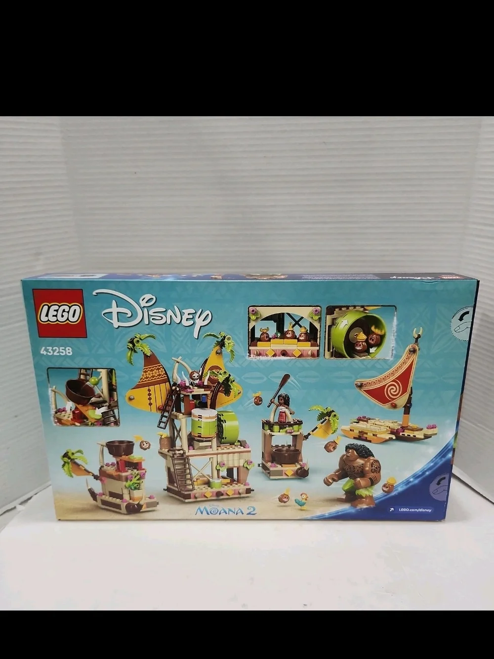 LEGO Disney Moana 2 Kakamora Barge 43258 Building Kit (572 Pieces) The Rock Maui